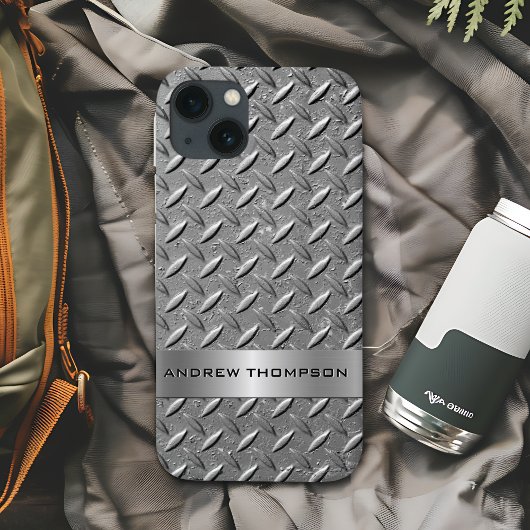 Diamond Cut Metal Plate Case-Mate iPhone Case