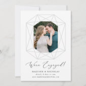 Diamond Cut Photo Verloving Aankondiging (Voorkant)