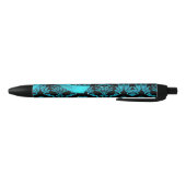 Diamond Damask (Blauwgroen Glitter) Blauwe Inkt Pen (Bodem)