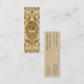 Diamond Damask, DE KONINGENJEWELS IN Gold Mini Visitekaartje (Voorkant / Achterkant)