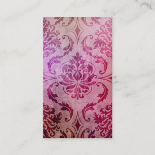 Diamond Damask, Shadows and Fog, Frambozen & Roze Visitekaartje