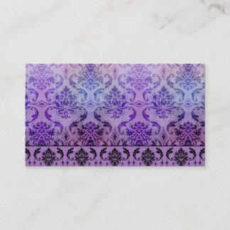 Diamond Damask, SHADOWS en FOG in het Paars Visitekaartje