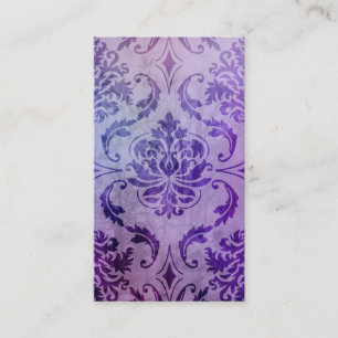 Diamond Damask, SHADOWS en FOG in het Paars Visitekaartje