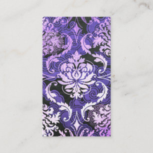 Diamond Damask, SHANGHAI in Paars Visitekaartje