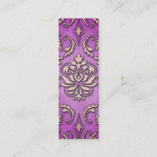 Diamond Damask, TERRACINA in Fuchsia & Peach Mini Visitekaartje
