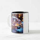 Diamond Dazzle: Elegant Mok Design (Voorkant links)