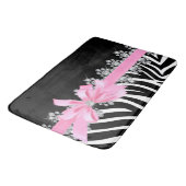 Diamond Delilah Zebra (roze) Badmat (Gekanteld)