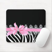 Diamond Delilah Zebra (roze) Muismat (Met muis)