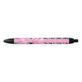 Diamond Delilah Zebra (roze) Zwarte Inkt Pen (Voorkant)
