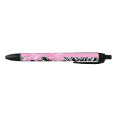 Diamond Delilah Zebra (roze) Zwarte Inkt Pen (Bodem)