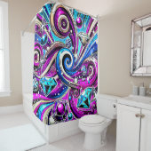 Diamond Design Douchegordijn (In situ)