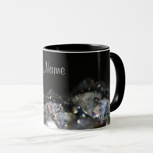 Diamond design op maat mok (Voorkant rechts)