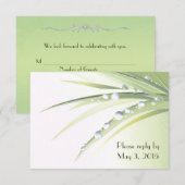 Diamond Dew Drups RSVP Kaart (Voorkant / Achterkant)