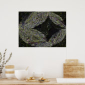 Diamond, digitaal abstract poster (Keuken)