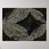 Diamond, digitaal abstract poster (Voorkant)