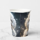 Diamond Diva: de glamoureuze poedel in sprankeling Papieren Bekers (Rechts)