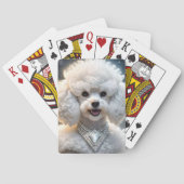 Diamond Diva: de glamoureuze poedel in sprankeling Pokerkaarten (Achterkant)