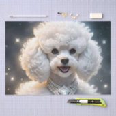 Diamond Diva: de glamoureuze poedel in sprankeling Tissuepapier (Craft)