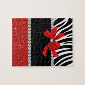 Diamond Diva (rode glitter) Legpuzzel (Horizontaal)