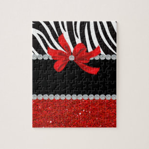 Diamond Diva (rode glitter) Legpuzzel