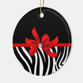 Diamond Diva (rood) Keramisch Ornament (Links)