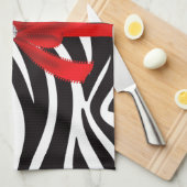 Diamond Diva (rood) Theedoek (Quarter Fold)