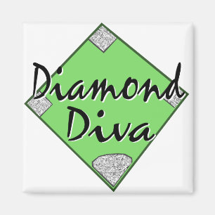 Diamond Diva Softball Magneet