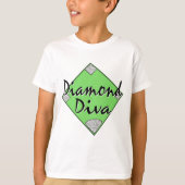 Diamond Diva Softball T-shirt (Voorkant)
