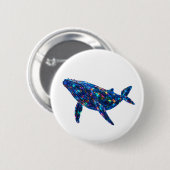 Diamond Dolphin - Levendige kunst Ronde Button 5,7 Cm (Voorkant /achterkant)
