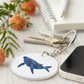 Diamond Dolphin - Levendige kunst Sleutelhanger (Voorkant Rechts)