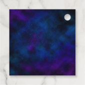 Diamond Dress & Bokeh String Lights Quinceanera Bedankjes Labels (Achterkant)