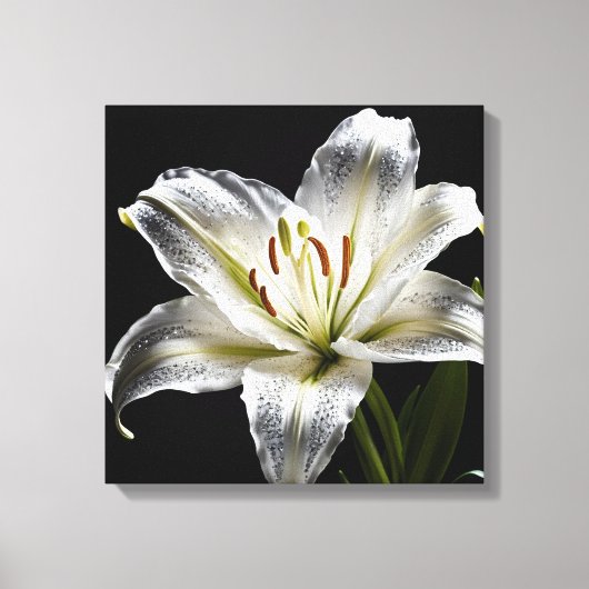 Diamond Dust Lily Canvas Afdruk (Voorkant)