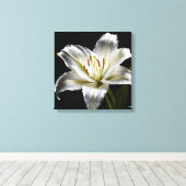 Diamond Dust Lily Canvas Afdruk (Insitu (Houten vloer))