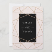 Diamond Edelsteen Geometrische Moderne Stijlvolle  Kaart (Voorkant)