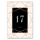 Diamond Edelsteen Geometrische Moderne Stijlvolle  Kaart (Achterkant)