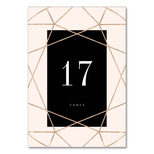 Diamond Edelsteen Geometrische Moderne Stijlvolle  Kaart (Voorkant)