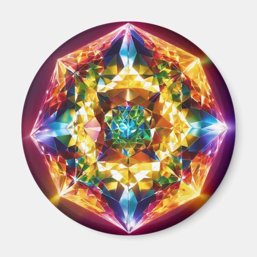 Diamond Elegance: Artistieke Buttonnen voor Creati Magneet (Voorkant)