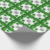 Diamond & Emerald Gemstone Art, Green Cadeaupapier (Hoek)
