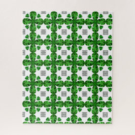 Diamond & Emerald Gemstone Art, Green Legpuzzel