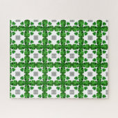 Diamond & Emerald Gemstone Art, Green Legpuzzel (Horizontaal)