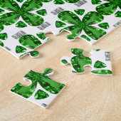 Diamond & Emerald Gemstone Art, Green Legpuzzel (Zijkant)