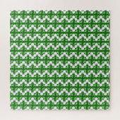 Diamond & Emerald Gemstone Art, Green Legpuzzel (Horizontaal)