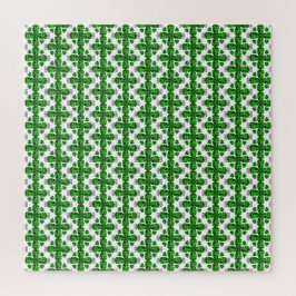 Diamond & Emerald Gemstone Art, Green Legpuzzel