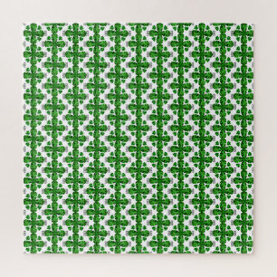 Diamond & Emerald Gemstone Art, Green Legpuzzel