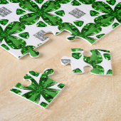 Diamond & Emerald Gemstone Art, Green Legpuzzel (Zijkant)