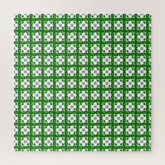Diamond & Emerald Gemstone Art, Green Legpuzzel (Verticaal)