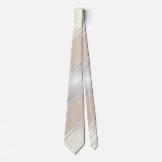 Diamond en champagne-kleurig stropdas (Voorkant)