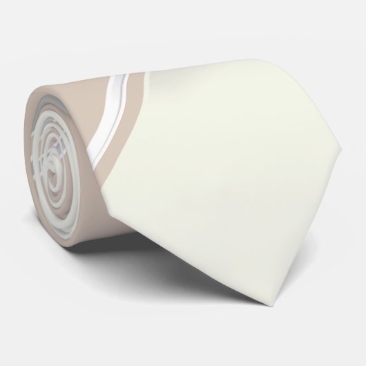 Diamond en champagne-kleurig stropdas (Opgerold)