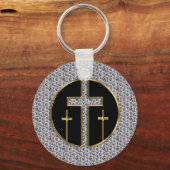 DIAMOND- EN GOUDROSSEN SLEUTELHANGER (Voorkant)