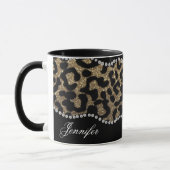 Diamond en Leopard, met naam Mok (Links)